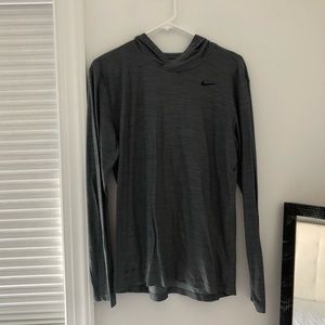 LIKE NEW Womens Gray Nike Lightweight Hoodie Size M